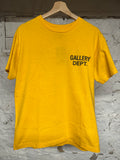 Gallery Dept Yellow Black T-Shirt Sz S