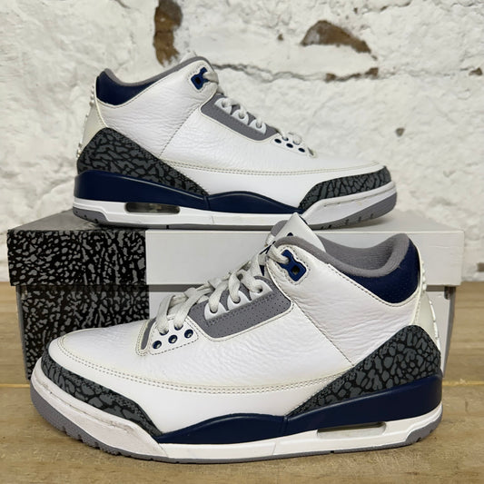 Air Jordan 3 Midnight Navy Sz 7.5