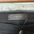 Amiri Black Core Logo Waxed Black Denim Jeans Sz 36