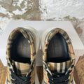 Burberry Ramsey Tan Plaid White Sneaker Sz 11 (44)