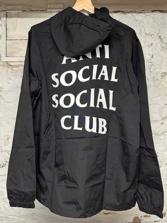 Anti Social Social Club Black Pullover Jacket Sz L
