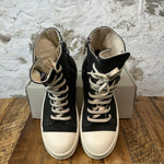 Rick Owens DRKSHDW Gray Canvas Cream High Sz 10 (43)