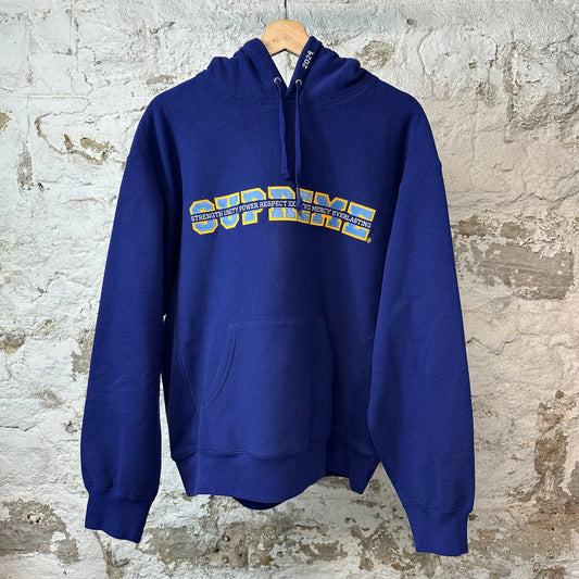 Supreme Strength Hoodie Purple Sz M
