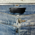 Amiri MX1 Black Paisley Blue Denim Jeans Sz 33