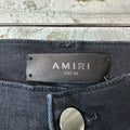 Amiri Paint Drip Spell Black Denim Jeans Sz 36