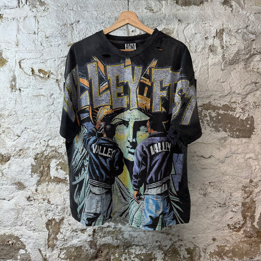 Vale Bling Graffiti Black T-shirt