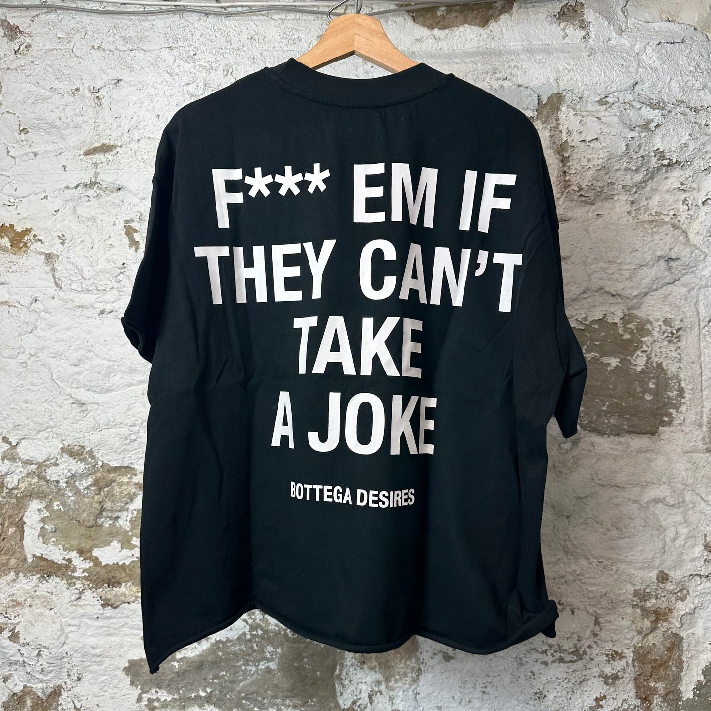 Bottega Desires Fuck Em Black T-Shirt Sz M