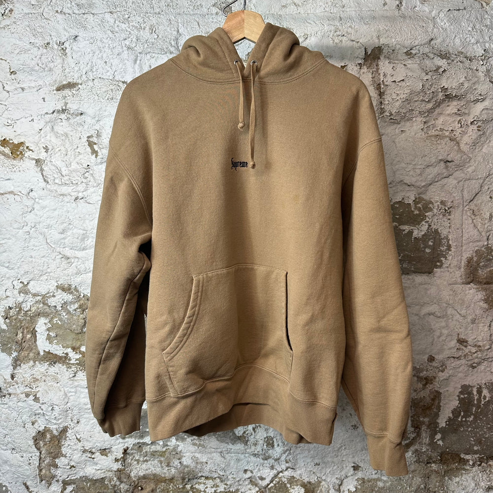 Supreme Small Black Spell Tan Hoodie Sz M