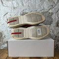 Prada Americas Cup Red Patent Grey White Sneaker Sz 9