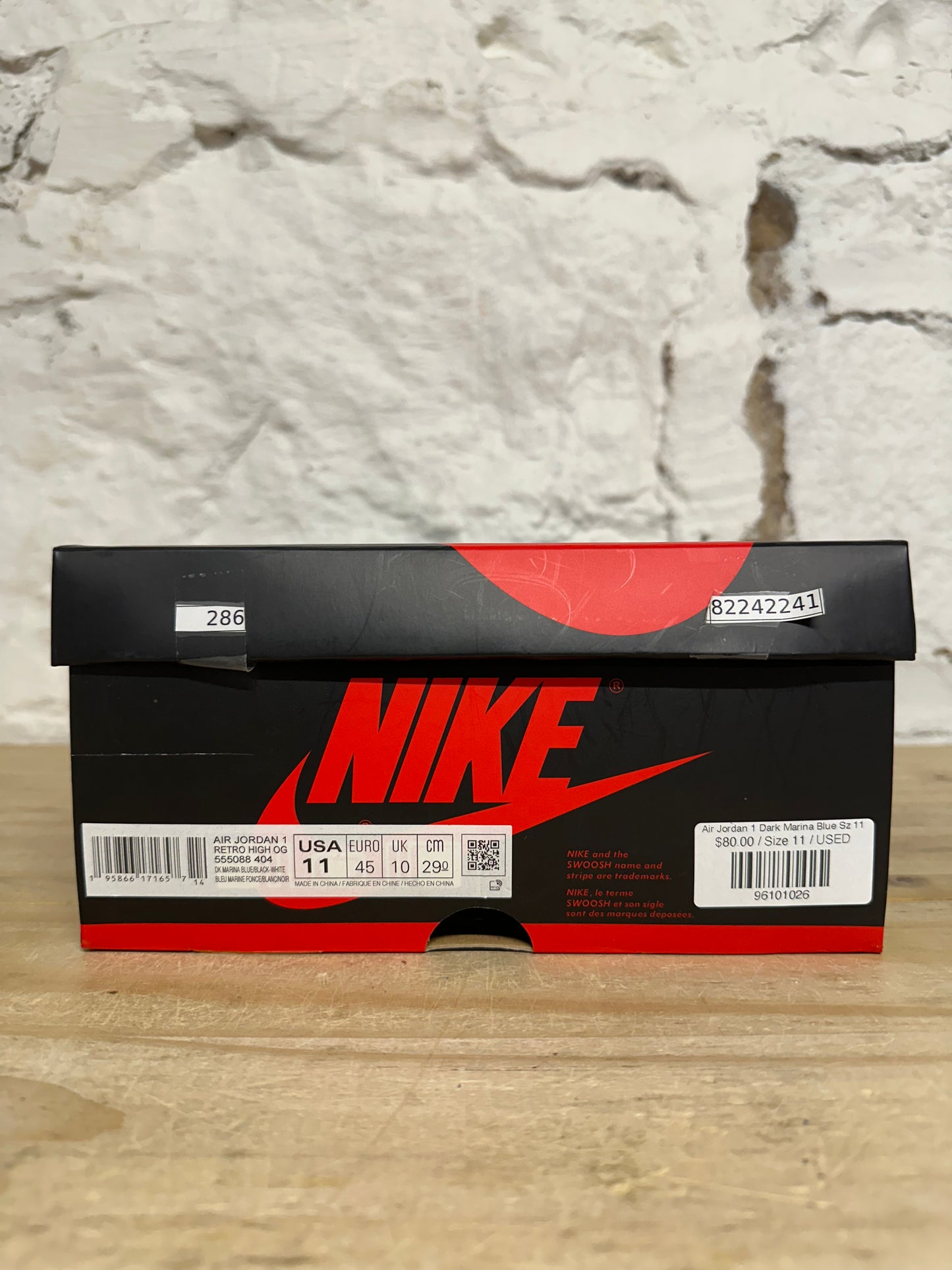 Air Jordan 1 High Dark Marina Blue Sz 11