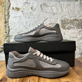 Prada Americas Cup Grey Rubber Sneaker Sz 7 (40)
