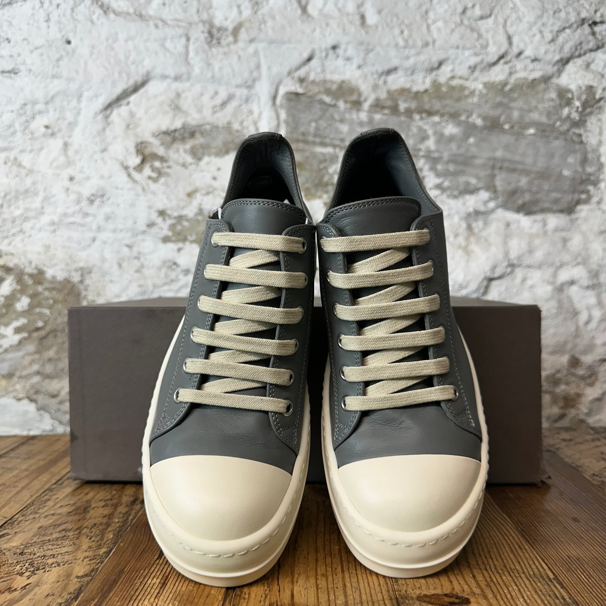 Rick Owens Washed Indigo Milk Sneaker Sz 6 (38)