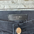 Amiri MX1 Multicolor Paisley Thrasher Black Denim Jeans Sz 30