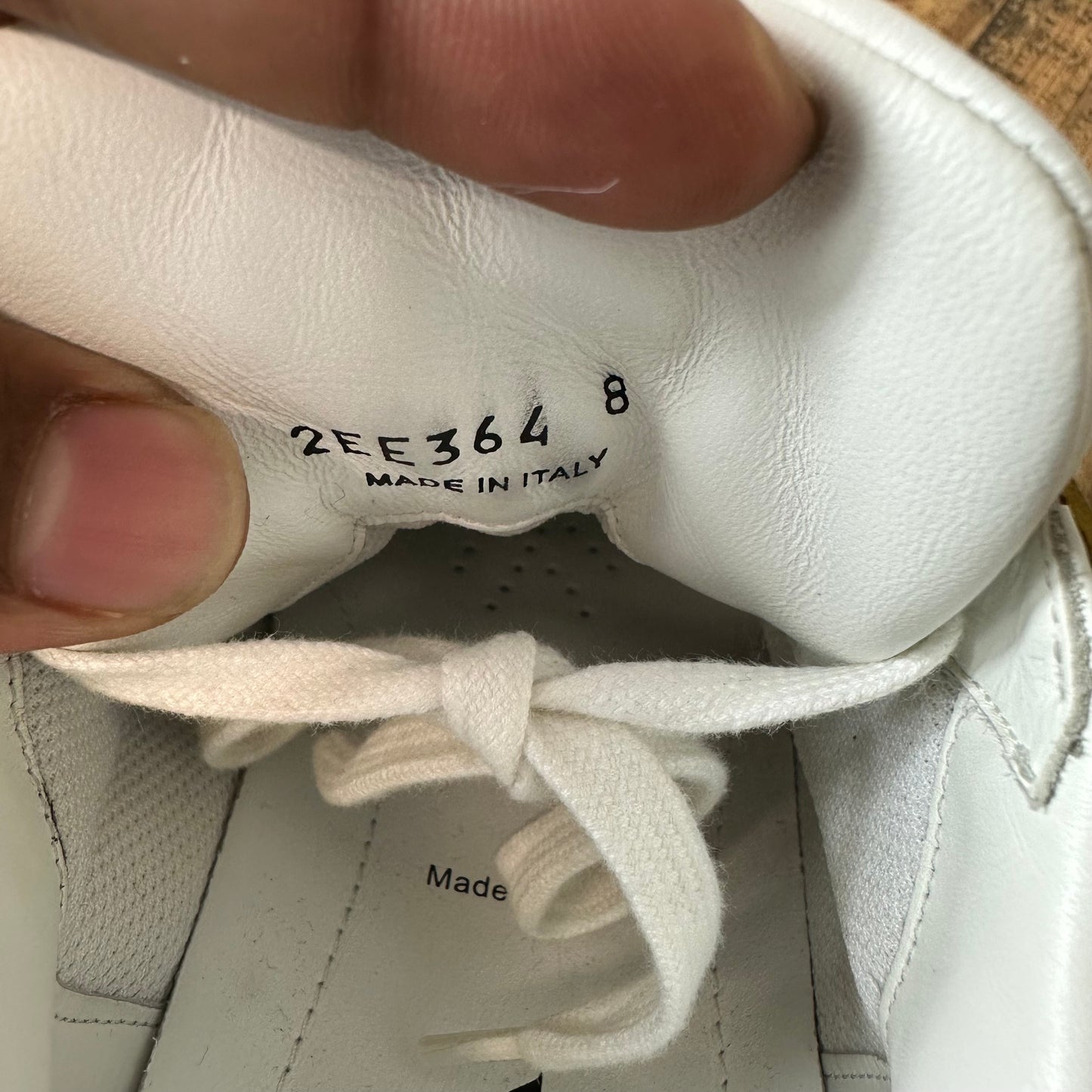 Prada Downtown Leather Yellow White Sneaker Sz 8
