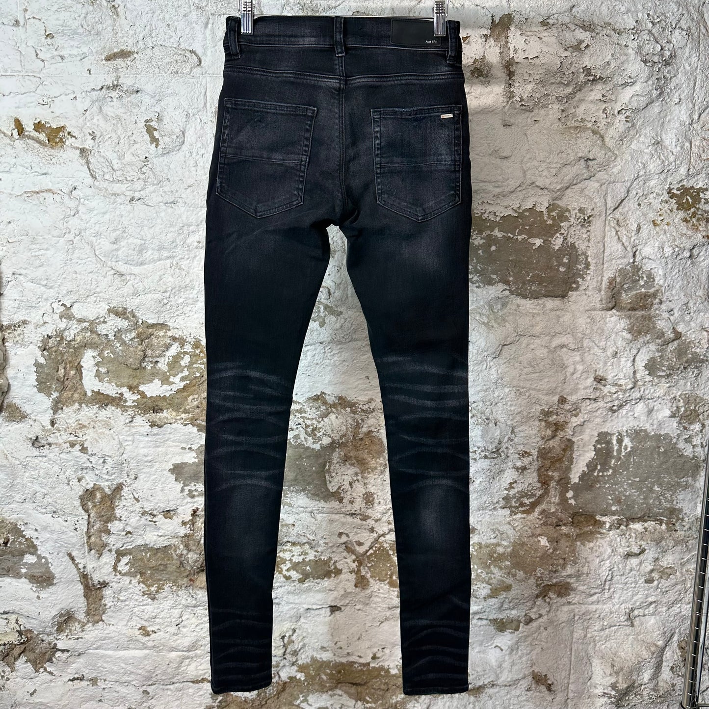 Amiri MX1 Red Tie Dye Black Denim Jeans Sz 28