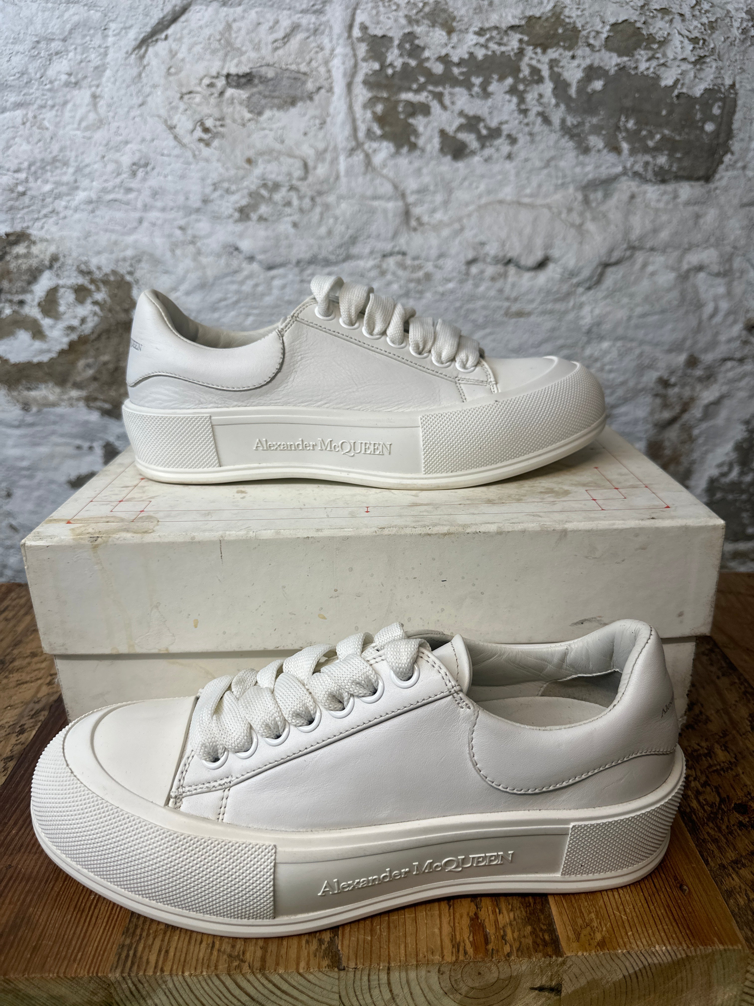 Alexander Mcqueen Plimsoll White Sneaker Sz 6.5 (39)