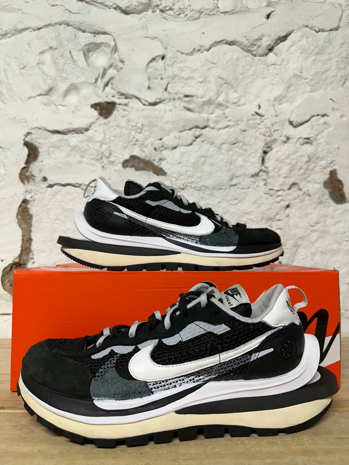 Nike Vaporwaffle Sacai Black White Sz 8.5