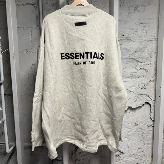 Fear of God Essentials Light Oatmeal Relaxed Crewneck Sz XXL DS