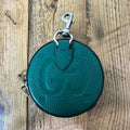 Gucci Green GG Monogram Leather Coin Pouch W/ Box
