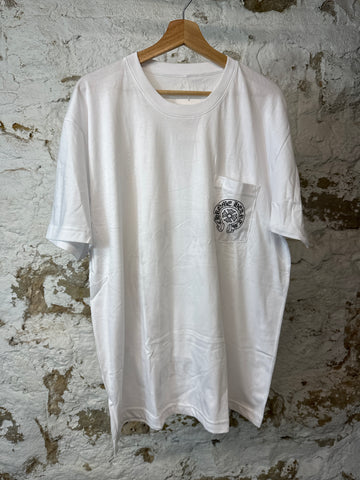 Chrome Hearts Horseshoe White T-shirt Sz XL DS