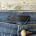 Amiri Knee Rip Shotgun Dark Blue Denim Jeans Sz 38