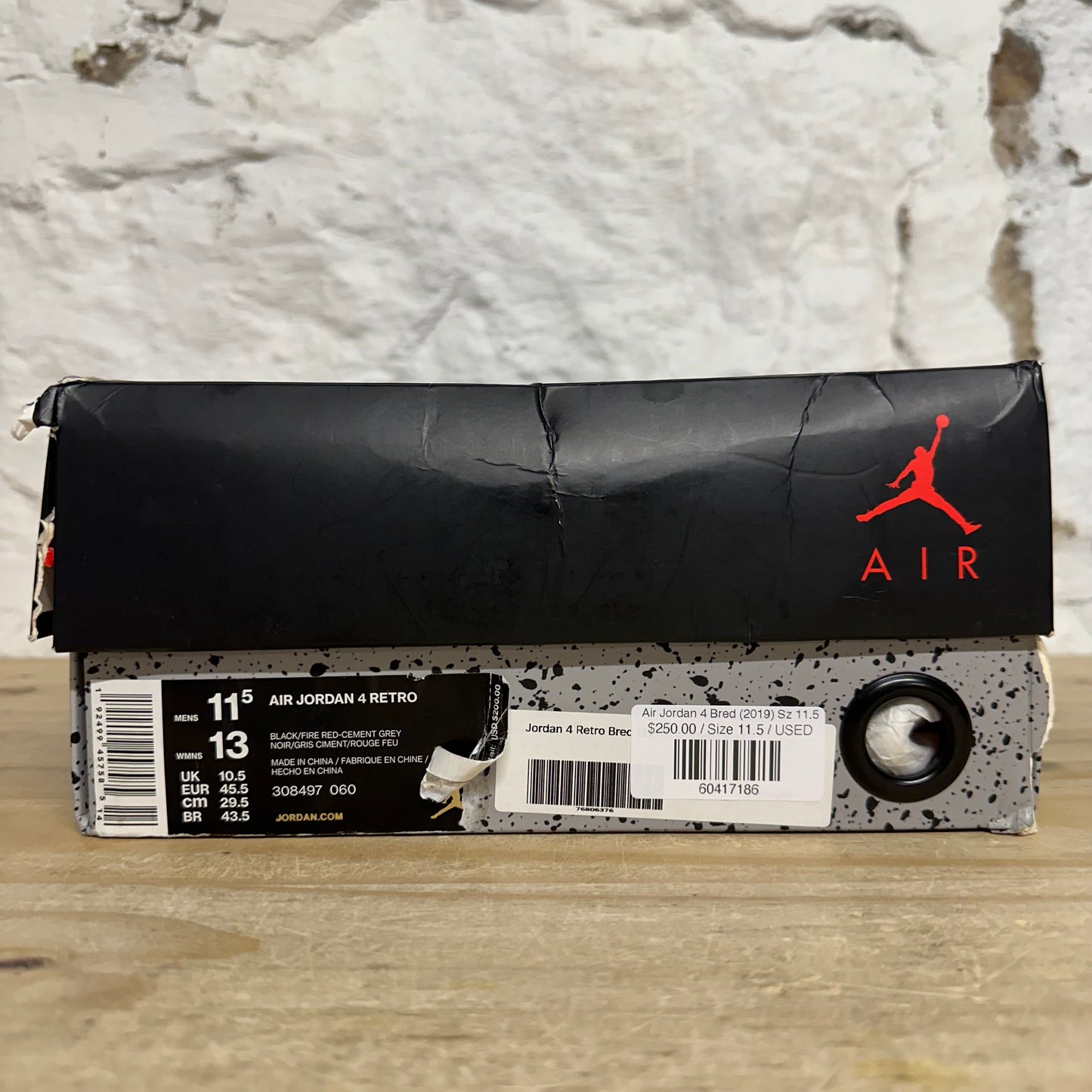 Air Jordan 4 Bred (2019) Sz 11.5