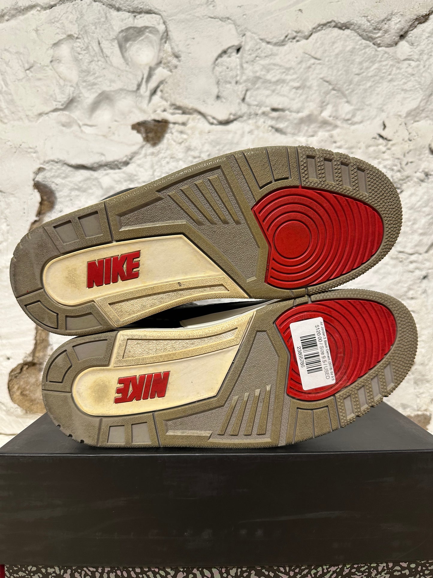 Air Jordan 3 Black Cement (2018) Sz 9.5