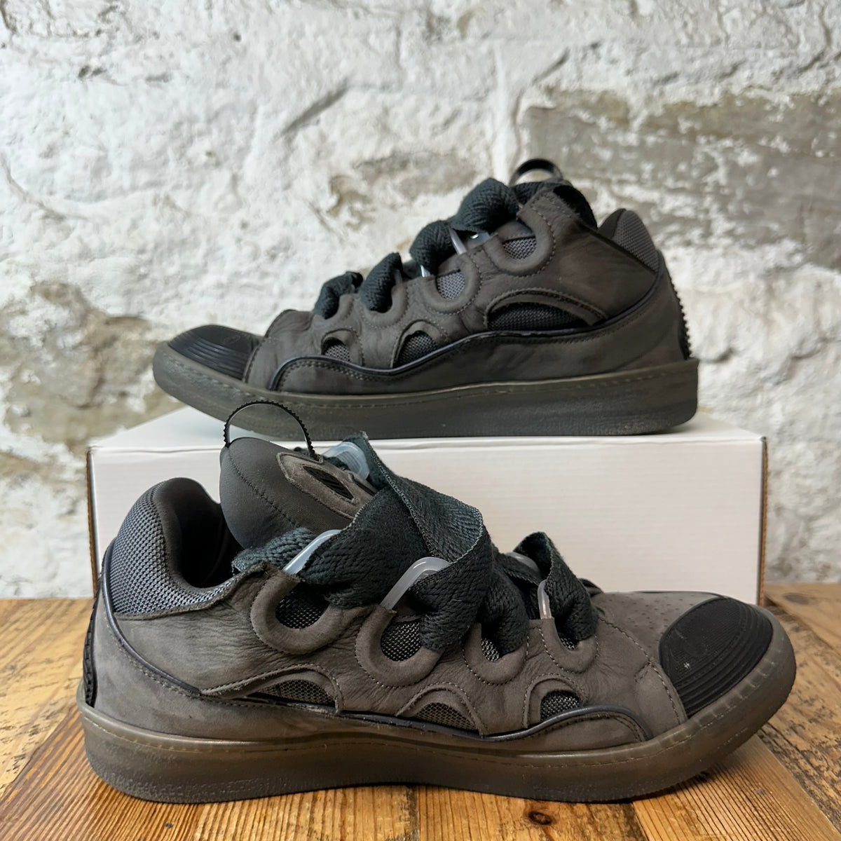 Lanvin Curb Triple Grey Sneaker Sz 12 (45)