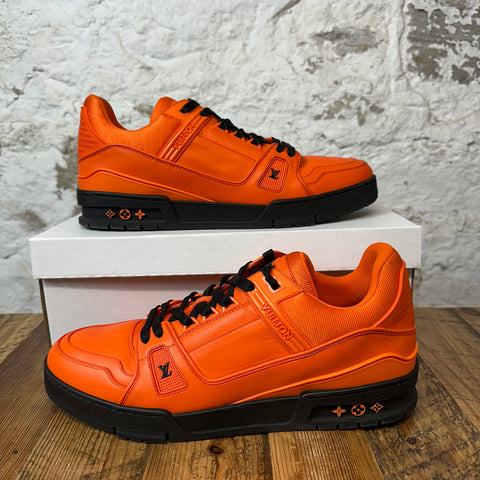 Louis Vuitton Orange Black Trainer Sz 11 (9.5LV) No Box