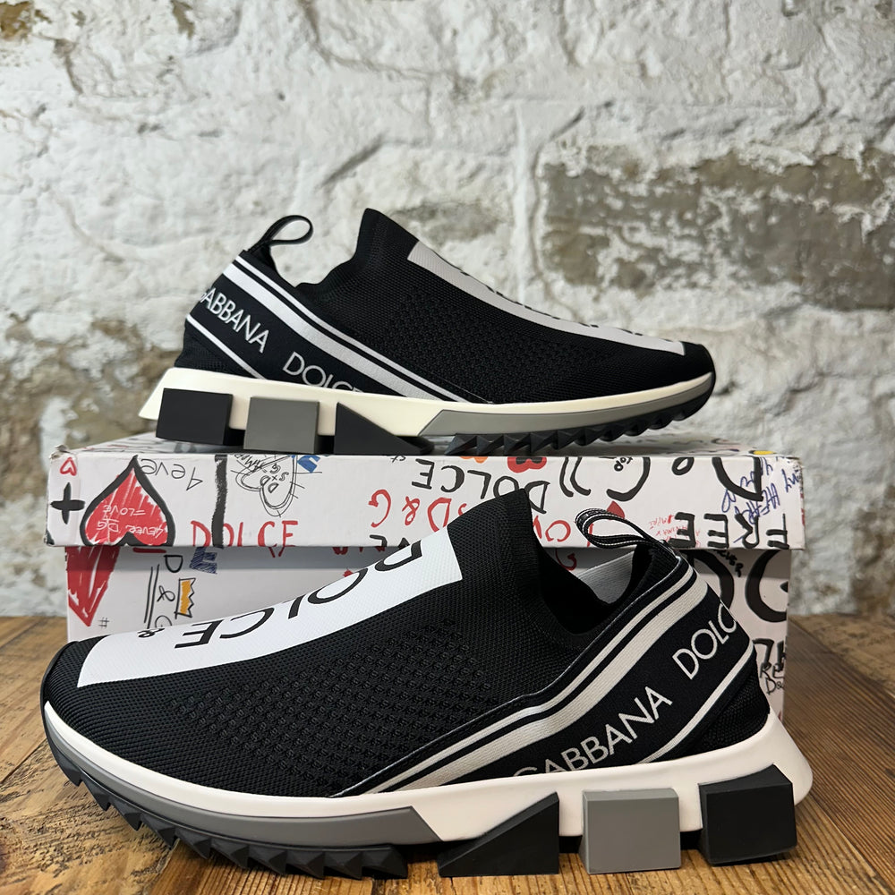 Dolce Gabbana Black White Sorrento Sneaker Sz 10 (43)