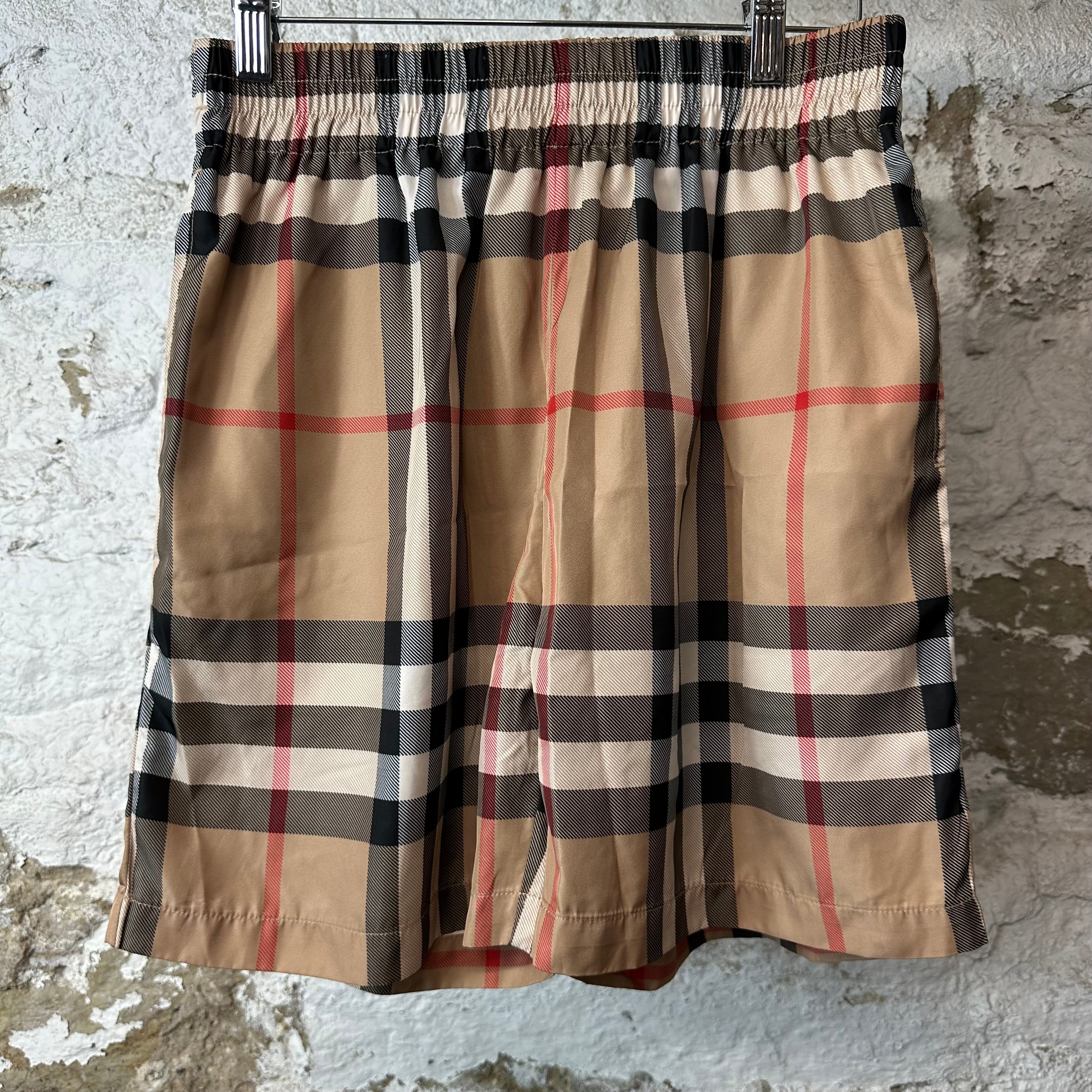 Burberry Plaid Swim Trunks Sz M