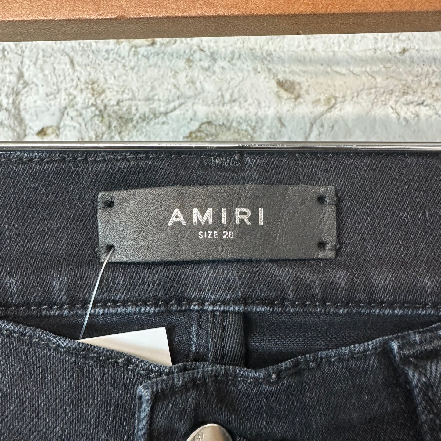 Amiri MA Drip Black Denim Jeans Sz 28