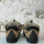 Lanvin Curb Black Brown Lace Brown Sneaker Sz 10 (43)