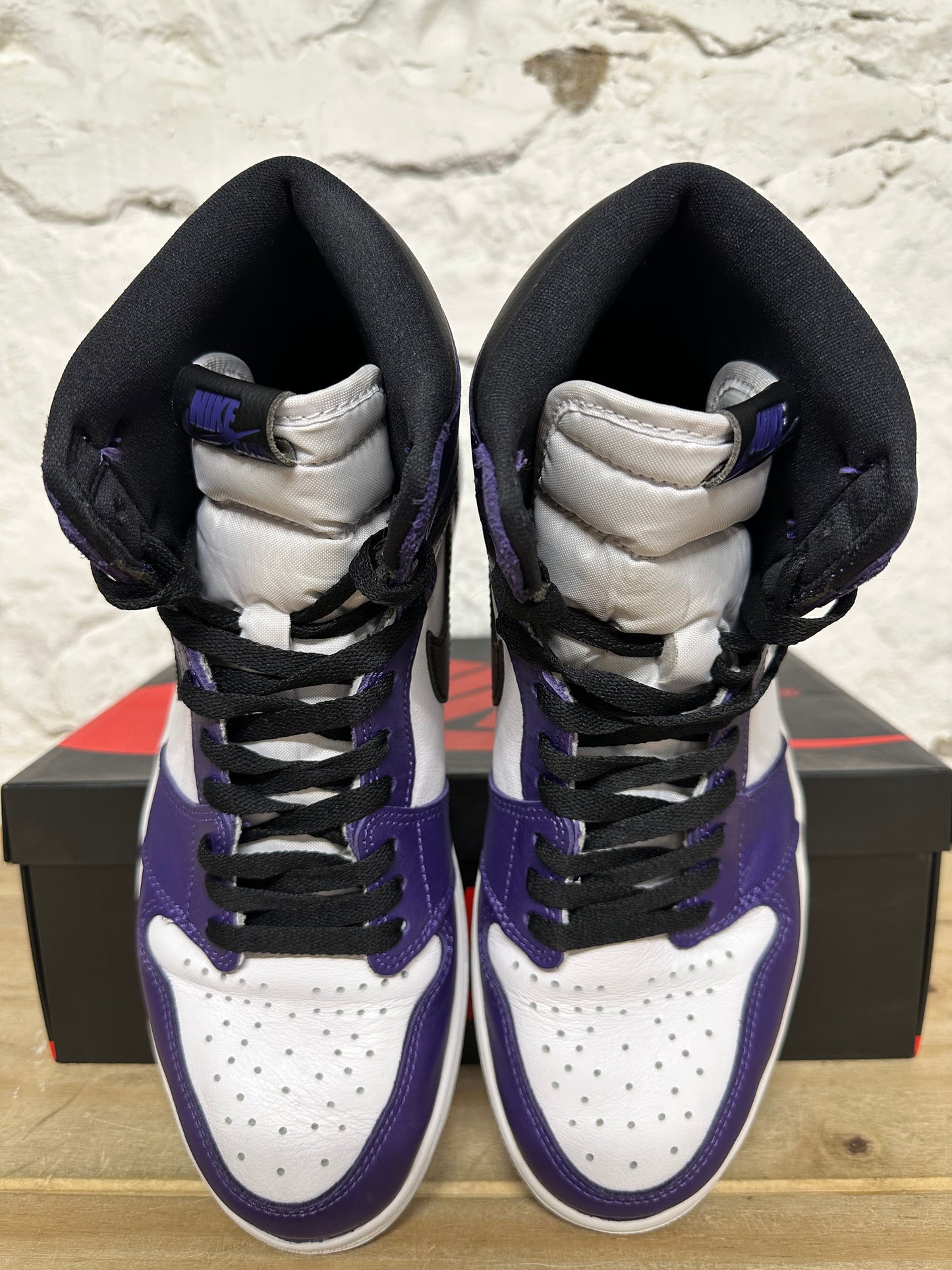 Air Jordan 1 High Court Purple White Sz 11
