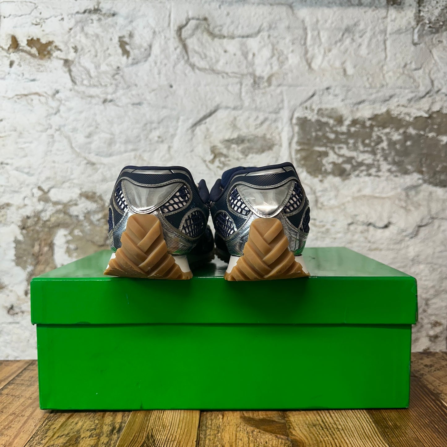 Bottega Veneta Abyss Silver Orbit Sneaker Sz 10 (43)