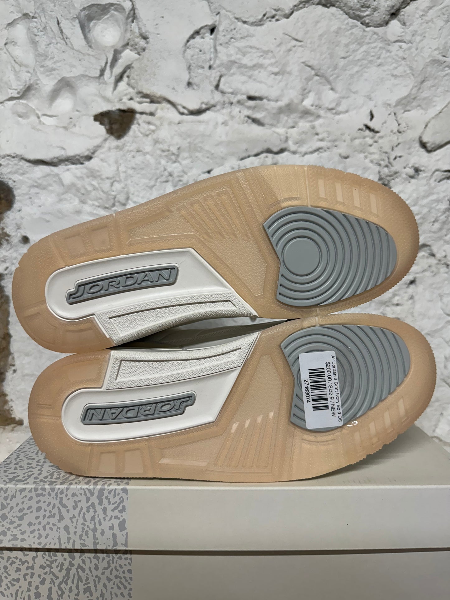 Air Jordan 3 Craft Ivory Sz 9 DS