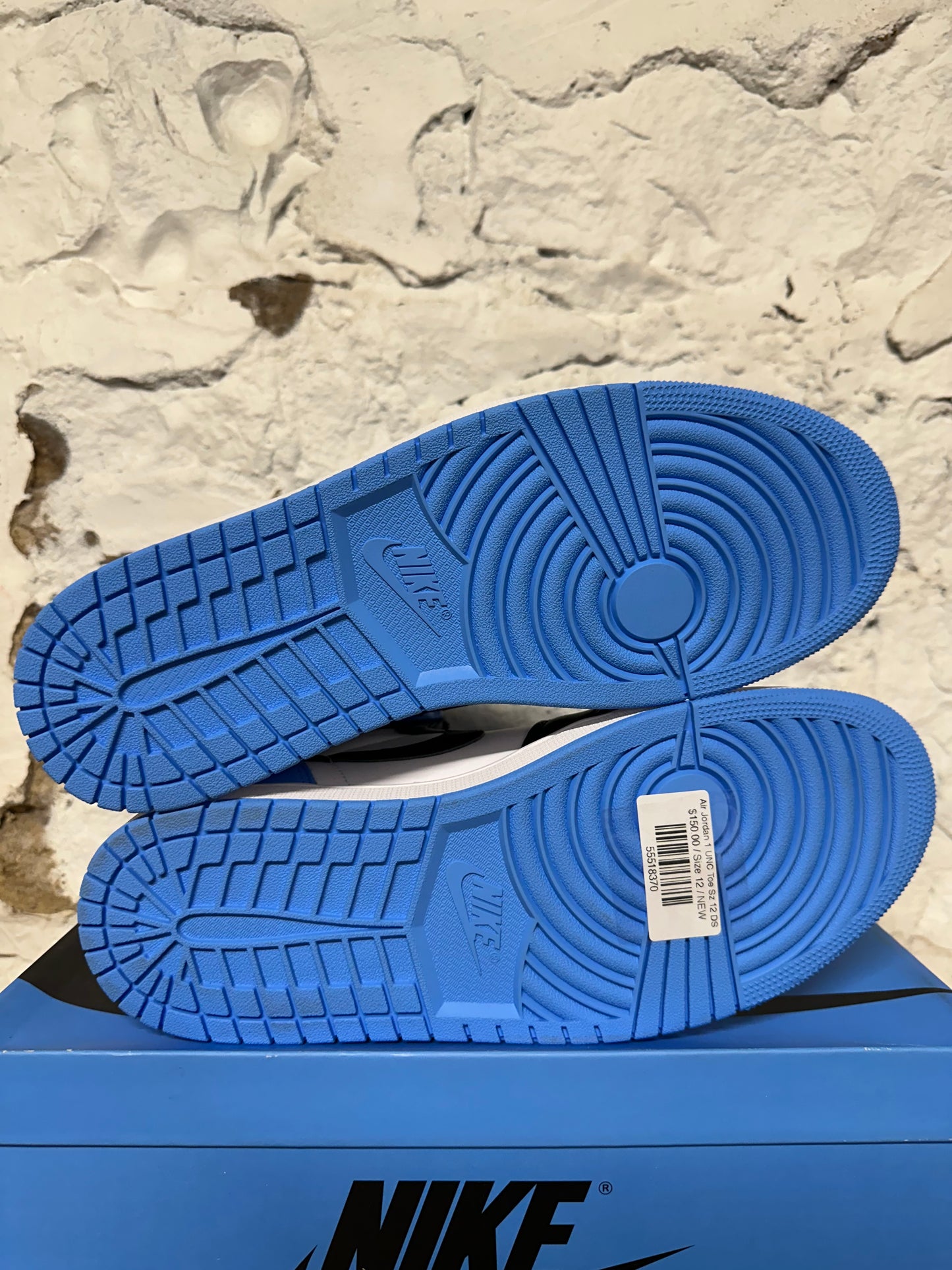 Air Jordan 1 High UNC Toe Sz 12 DS