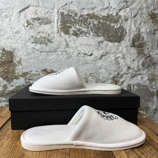Chrome Hearts White Hotel Slippers Sz S DS