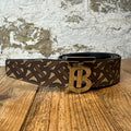 Burberry Brown TB Monogram Belt Sz (90/36)