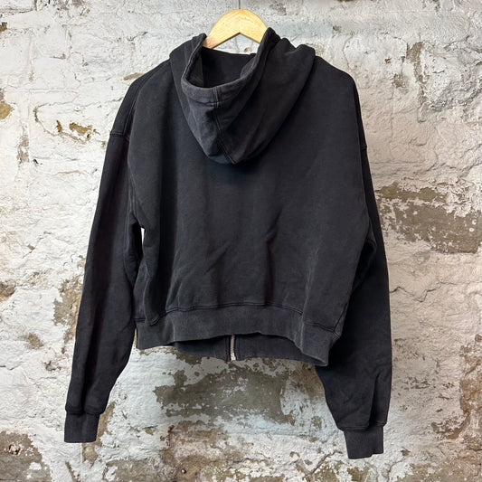 Vale Green Wildflower Garden Zip Up Hoodie Black Sz S