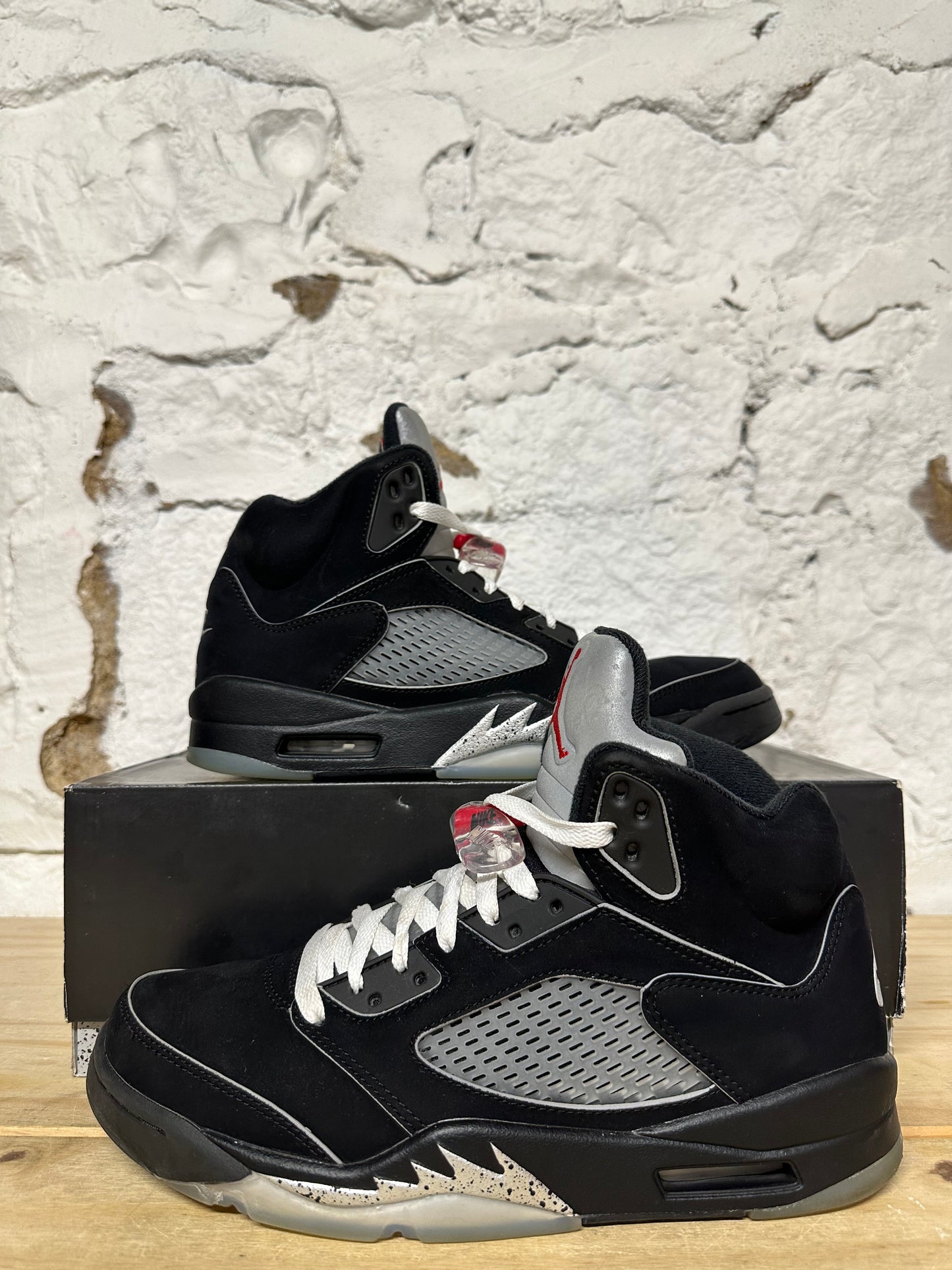 Air Jordan 5 Black Metallic Sz 9