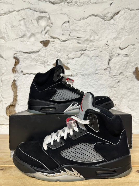 Air Jordan 5 Black Metallic Sz 9