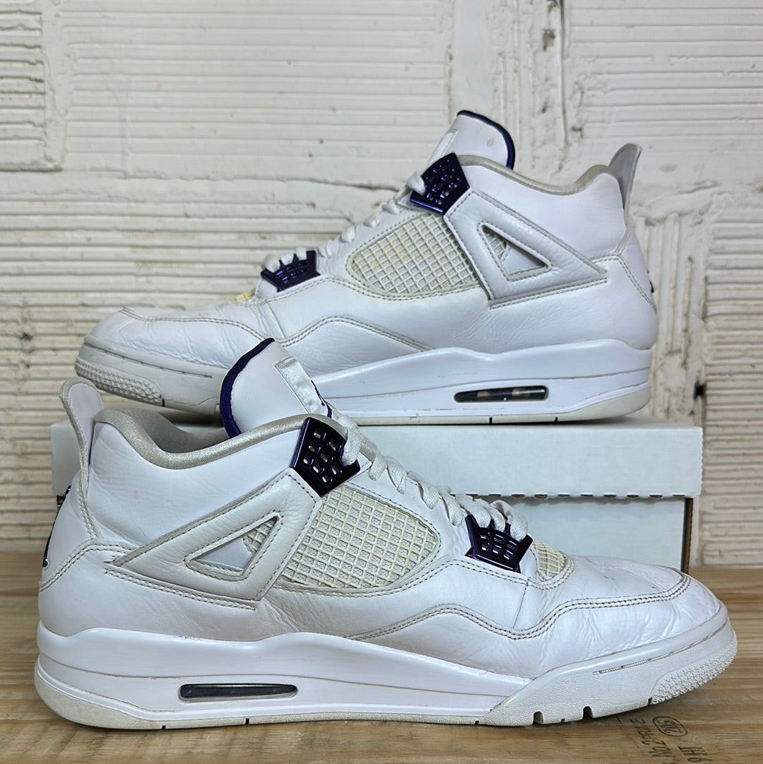 Air Jordan 4 Purple Metallic Sz 14