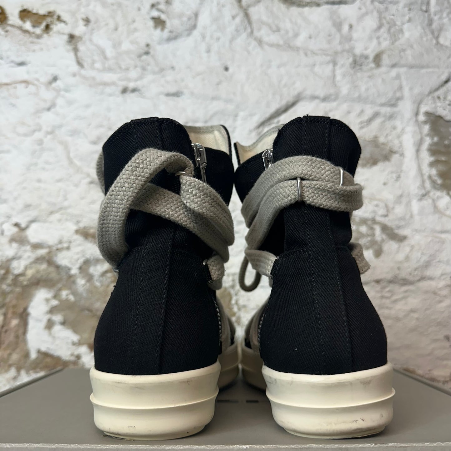 Rick Owens DRKSHDW Hexa Lace Black Milk Sneaker Sz 6.5 (39)