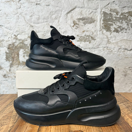 Alexander Mcqueen Triple Black Nappa Joey Sneaker Sz 12 (45)