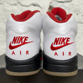 Air Jordan 5 Fire Red Silver Tongue Sz 8.5