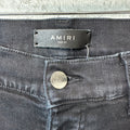 Amiri MX1 Red Suede Black Denim Jeans Sz 31
