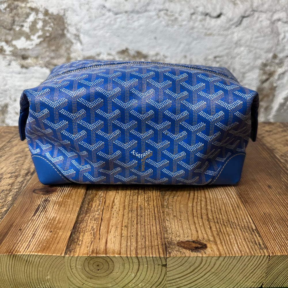 Goyard Boeing 25 Blue Monogram Toiletry Bag (Inside Stained)
