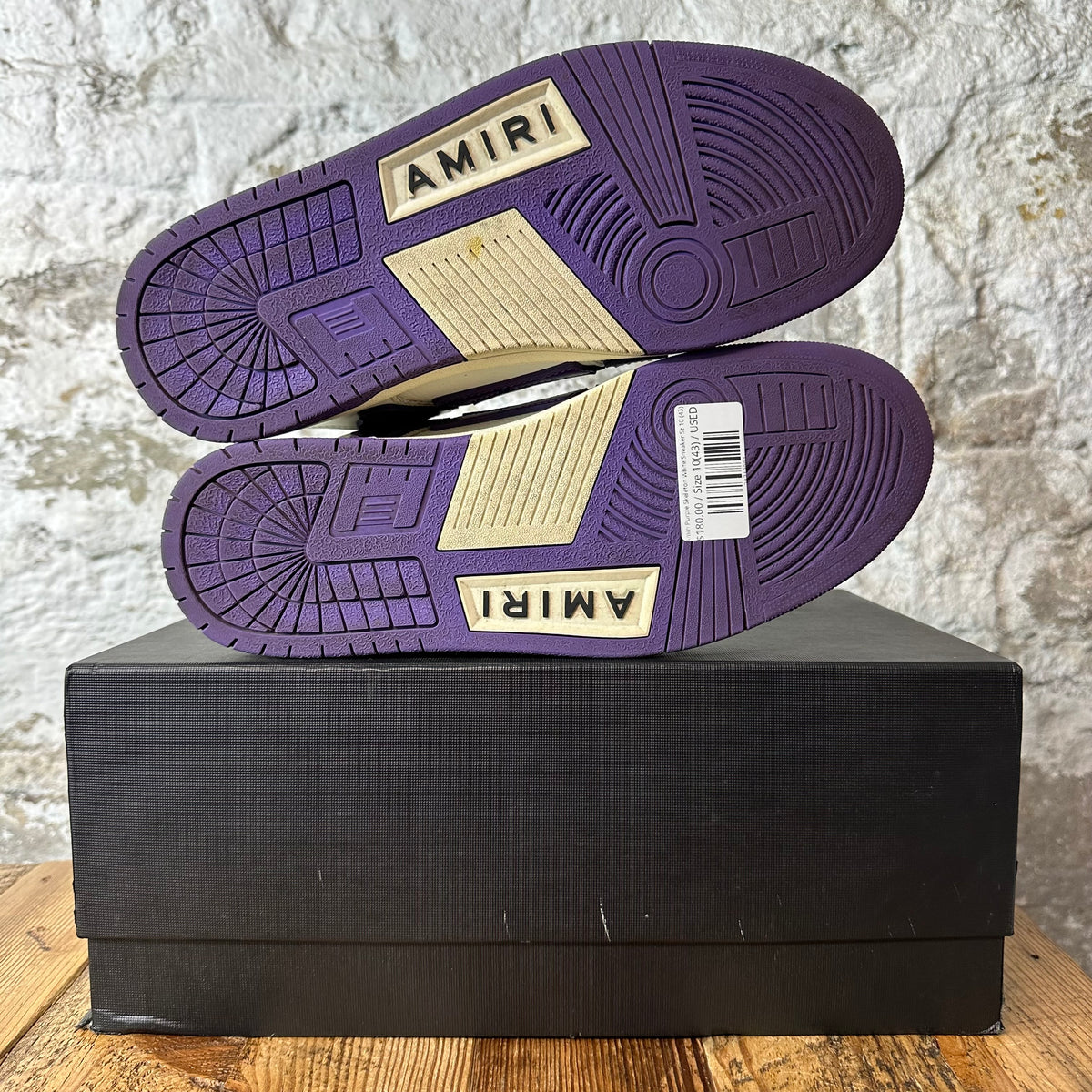 Amiri Purple Skeleton White Sneaker Sz 10 (43)