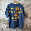 Bottega Desires F*** Em Blue T-Shirt Sz L